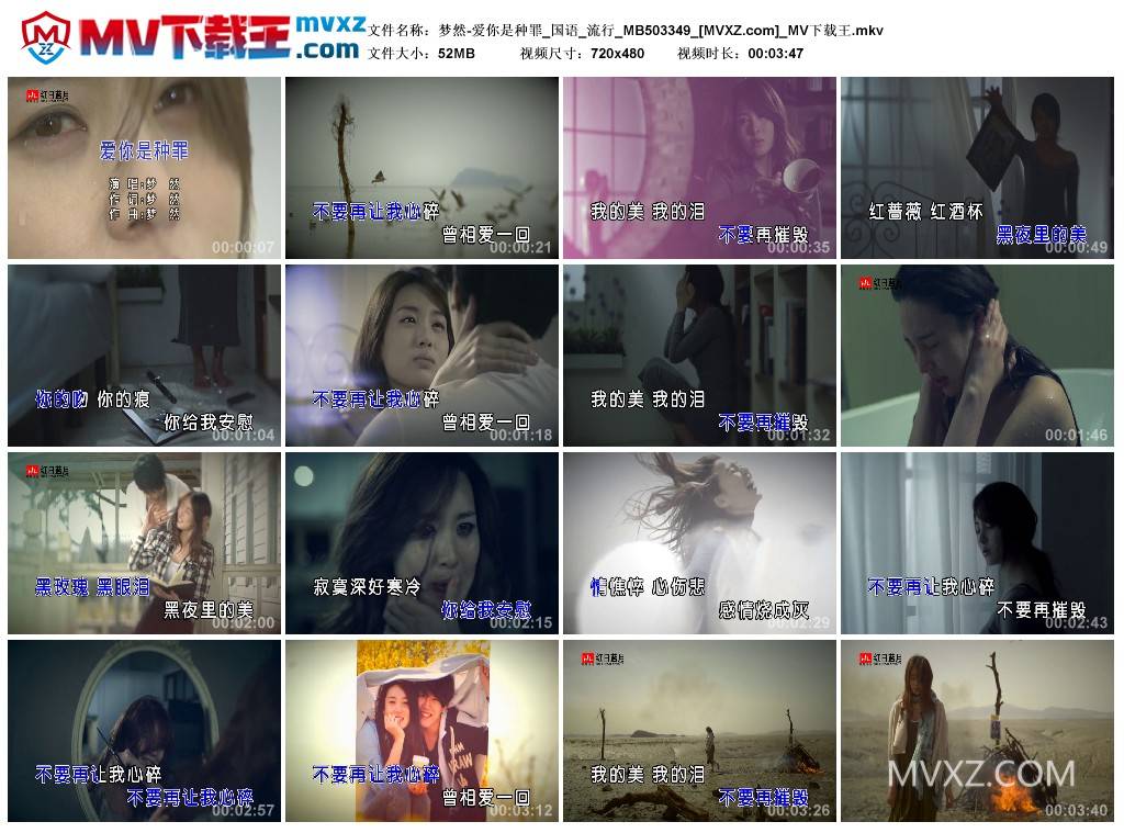 梦然-爱你是种罪_国语_流行_MB503349